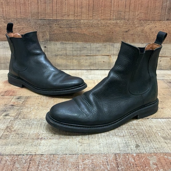 Frye Other - Frye Boots Mens Size 8.5 D 41.5 Black Leather Chelsea Ankle Pull On Dress Casual